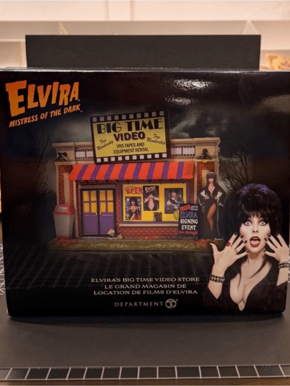 NEW Department 56 Elvira's Big Time Video Store New in Package